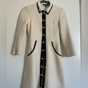 Maje tweed coat. Can be worn as a dress as well.